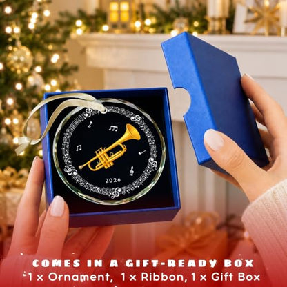 15 Trumpet Christmas Ornament Music Gift for Trumpet Lovers Kids Boys Girls