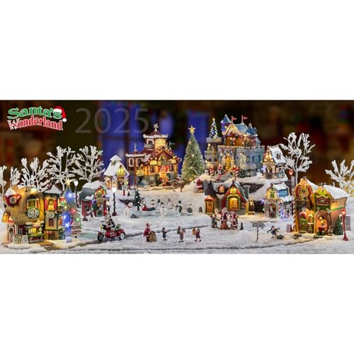 Reindeer Hot Air Balloon Model for Christmas Village Decor - Lemax