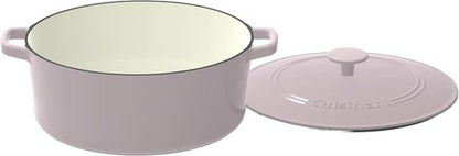 Cuisinart Enameled Cast Iron Round Casserole - 7-Quart Gray Cookware for Perfect Meals