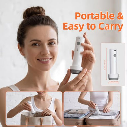 Rechargeable Wireless Vacuum Storage Bags Set - 15 Travel Size Combo