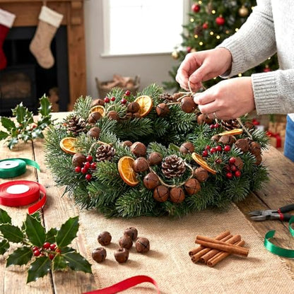 240 Pcs Rustic Christmas Jingle Bells - 0.4 Inch Metal Craft Decorations