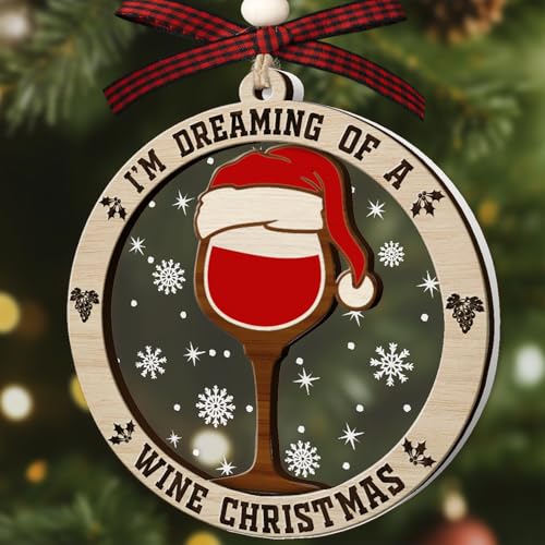 Wine Ornament Christmas Decorations - Wine Lovers Gift, 2026 Variation