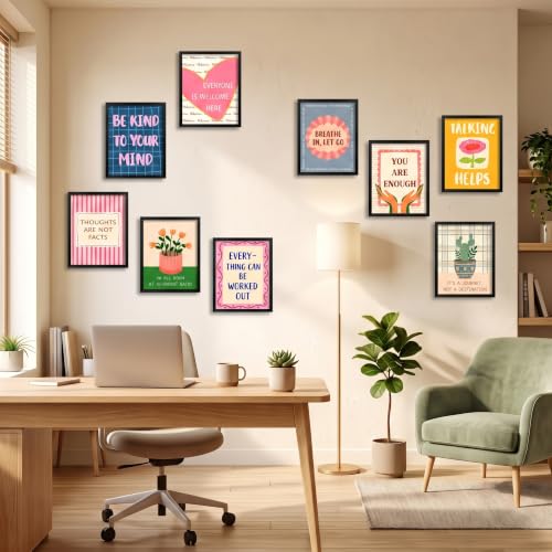 Quotes on Healing Mental Health Posters Set 8x10in - Unframed Therapy Office Decor - Variation of THIS listing