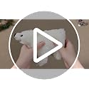 Christmas Wonderland Polar Bear Decor Set with Snow Blanket - Festive Holiday Display