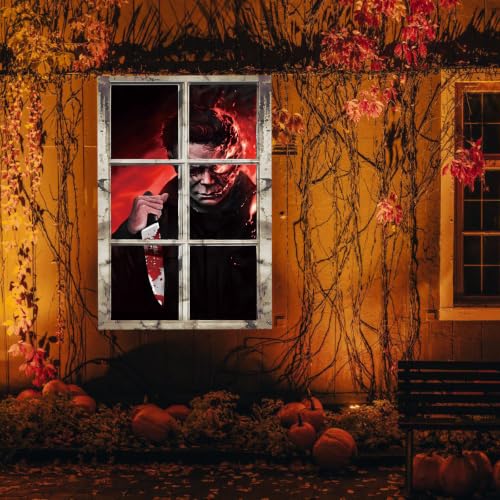 Halloween Horror Window Cover - Horror Curtain for Windows & Doors - Variation: Horror