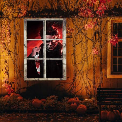 Halloween Horror Window Cover - Horror Curtain for Windows & Doors - Variation: Horror