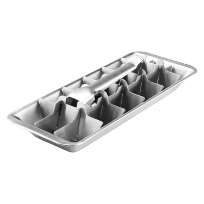 Metal Ice Cube Trays, Stainless Steel Ice Cube Trays, 18-Slot Ice Cube Tray with Easy Release Handle, Detachable Ice Trays for Bars Kitchens Dishwasher, Stainless Steel Ice Cube