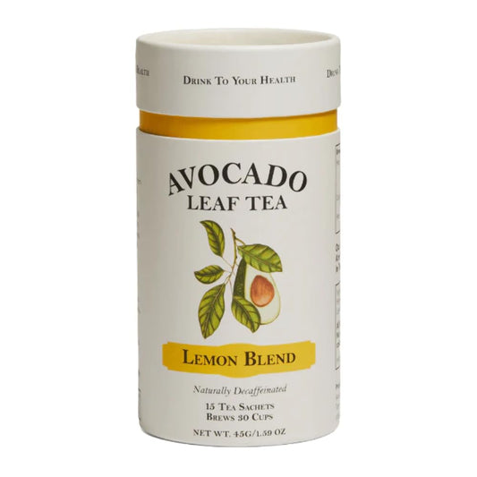 Avocado Leaf Lemon Tea Blend – Caffeine-Free | Healthy Herbal Tea | Immune Booster | Cold Brew or Hot Tea | 15 Tea Bags -30 Servings (Non-GMO)