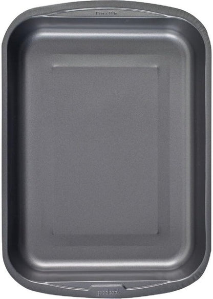 Goodcook Everyday Nonstick Roast Pan - Metal Utensil-Safe & Easy Clean | 11.5x15.5-Inch, Silver