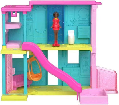 Barbie Mini Dreamhouse Dollhouse Set - Includes 1.5-Inch Doll, Furniture, Elevator & Pool