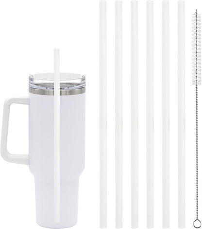 Stanley Adventure Quencher Replacement Straws - 6 Pcs with Cleaning Brush for 40 oz & 30 oz Tumblers