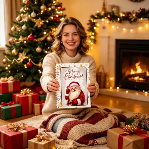 Multicolor Christmas Gift Card Book - DIY Personalized Holder for Cash & Cards