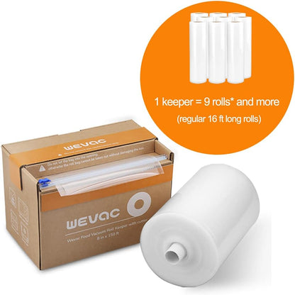 Wevac Food Vacuum Seal Roll - 11” x 150’ with Cutter | BPA-Free, Ideal for Meal Prep & Storage
