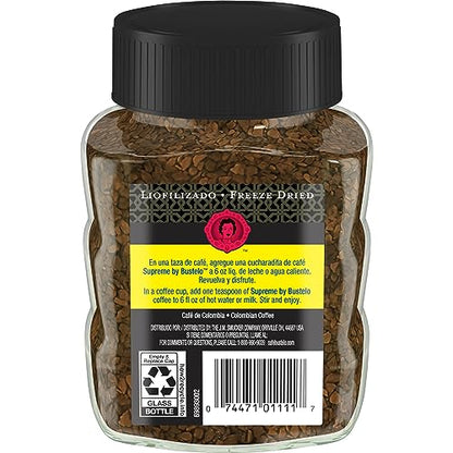 Supreme by Bustelo Freeze Dried Instant Coffee, 3.52 Ounces