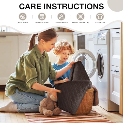Waterproof Recliner Chair Cover 20 Inch - Chocolate, Slipcover, Anti-Slip
