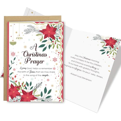 Religious Christmas Card for Man Woman with Poem - #1