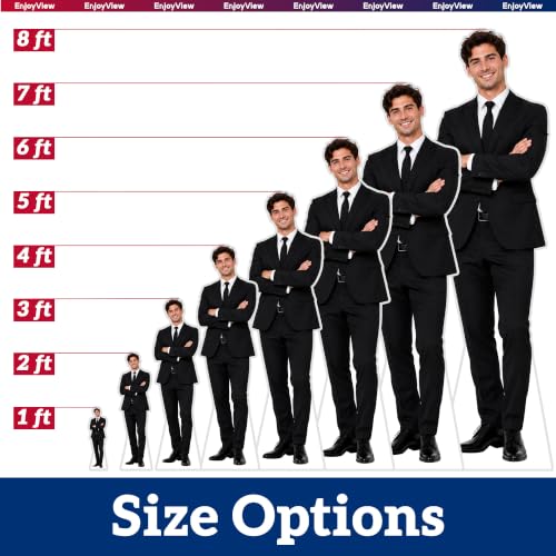 Custom Life Size Cardboard Cutout - Upload Your Photo 1-8 Ft Personal Standee