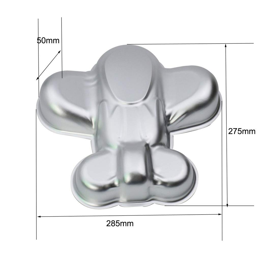 Ulalaza 3D Airplane Baking Pan Aluminum Cake Mold DIY Birthday Cake Mould Kitchen Supplies