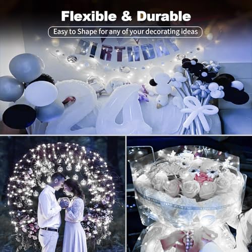 24 Pack Battery Operated Fairy Lights 3 Modes 7ft Warm White & Cool White