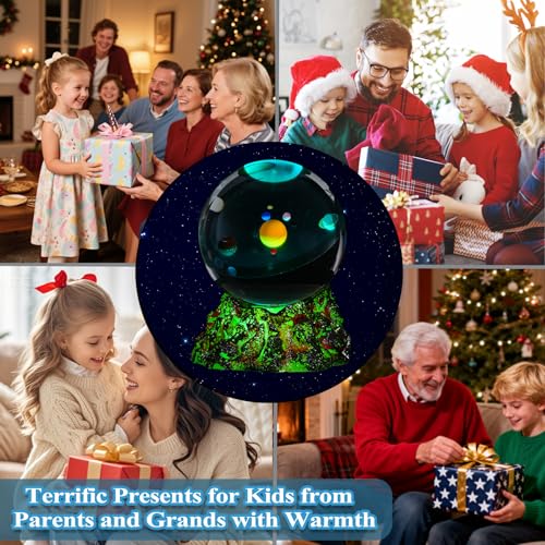 Solar System Model Night Light - Crystal Ball with Remote, 16 Colors, 4 Flashing Modes, Timer, Dimmable - Color 13