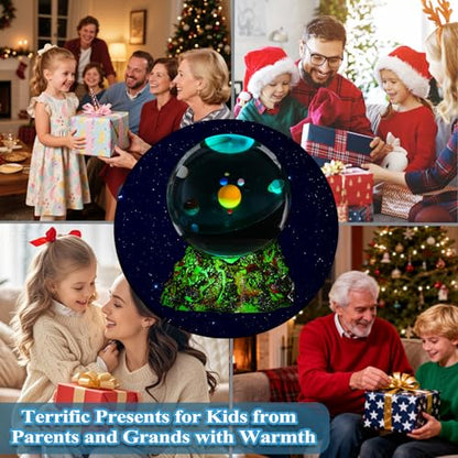 Solar System Model Night Light - Crystal Ball with Remote, 16 Colors, 4 Flashing Modes, Timer, Dimmable - Color 13