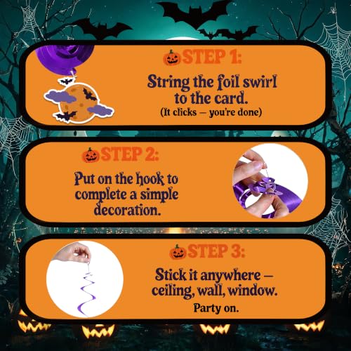 Halloween Party Decorations Set with Balloons & Banners - 23 Pieces