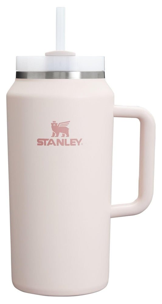 STANLEY Quencher H2.0 Tumbler with Handle & Straw 64 oz | Flowstate 3-Position Lid | Large Capacity for Travel & Sports | Insulated Stainless Steel Cup | BPA-Free | Rose Quartz 2.0