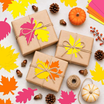 160 Pcs Fall Leaf Cutouts for Bulletin Boards and Classroom Decor