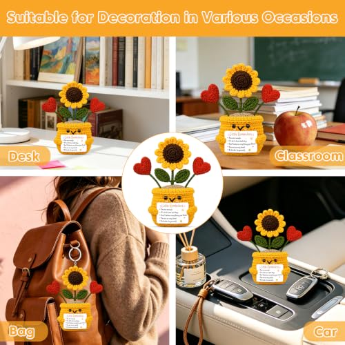 Encouragement Sunflower Gift Set for Stress Relief and Well Wishes for Women and Men