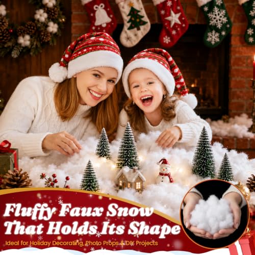 Fake Snow for Christmas Decorations 3.53 Ounce Indoor Snow Effect Cloud Fluff