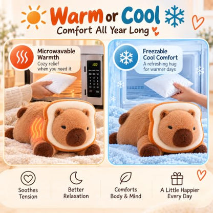 Weighted Capybara Plush Animal 5 lb for Adults, Sensory & Reusable Gift