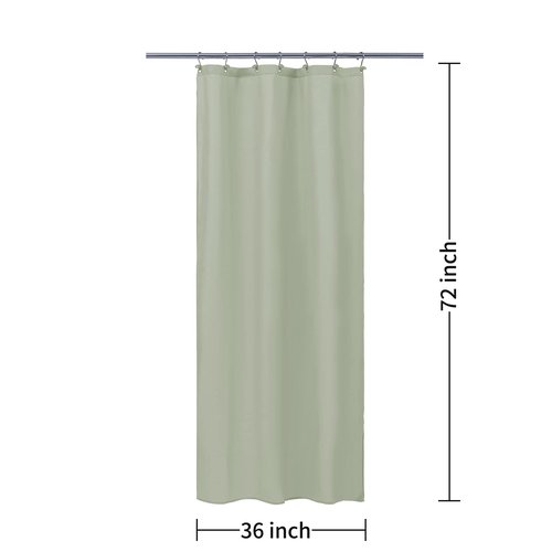 ALYVIA SPRING Stall Fabric Shower Curtain Liner Waterproof - Soft & Lightweight Small Shower Curtain with Magnets for Narrow Stall Size, Machine Washable - 36x72, Desert Sage