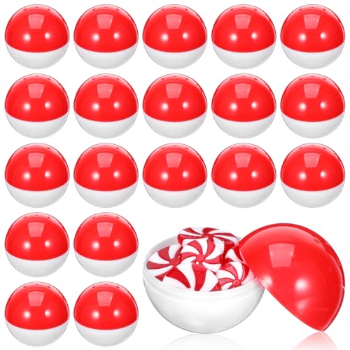 50 Pack Vending Machine Capsules - 2.7 Inch Plastic Gumball Containers for Prizes & Party Favors