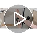 LEVERLOC Corner Shower Caddy with Suction Cups Black - Bathroom Organizer