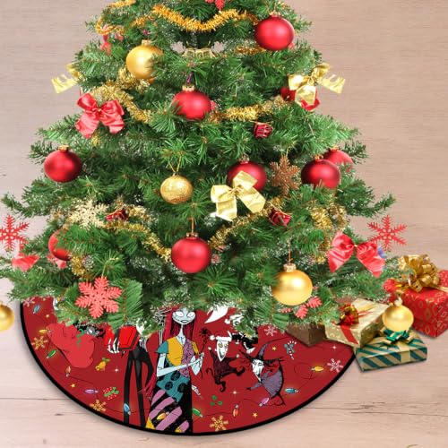 48 Inch Christmas Tree Skirt - Holiday Xmas Decorations for Home