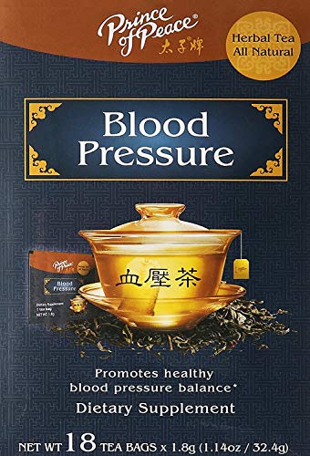 Prince of Peace Blood Pressure Tea, 4 Pack - 18 Tea Bags Each – Prince of Peace – Blood Pressure Tea – Herbal Tea Bags – Traditional Medicinal Tea – Prince of Peace Tea