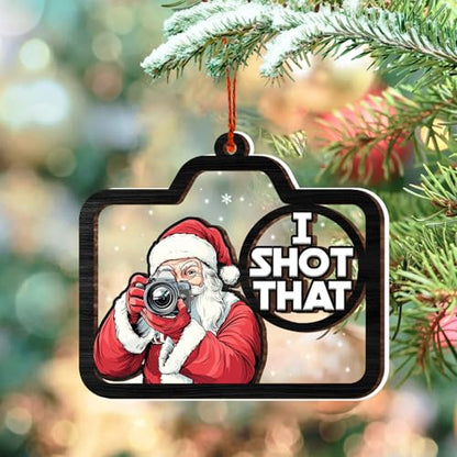 Photographer Christmas Ornament - Camera Decor for Tree - 2024 Holiday Gift - Variation of Camera Ornament