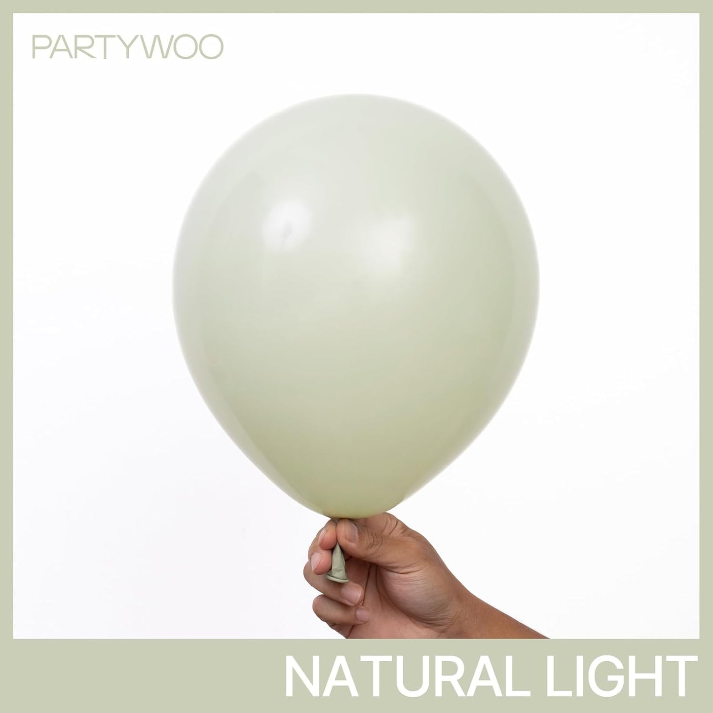 PartyWoo Sage Green Balloon Arch Kit - 152pcs in Various Sizes for Wedding & Birthday Decor | Boho Jungle Theme