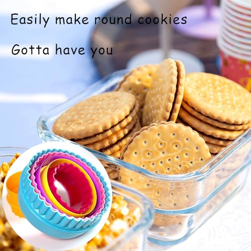 Round Cookie Cutter Set 6 Sizes Plastic Baking Cutters Kitchen Utensils Variation of THIS Listing