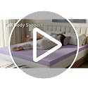 Sweetcrispy 3 Inch Twin Gel Memory Foam Mattress Topper - Purple Variation