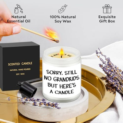 Lavender Scented Candle for Parents - Humorous Gift for Mothers Day & Christmas