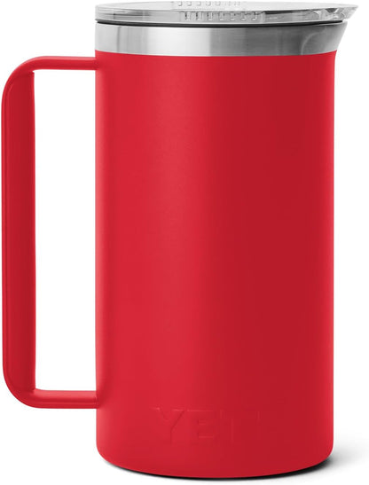 YETI Rambler 34 oz Pitcher, Vacuum Insulated, Stainless Steel with MagSlider Lid, Rescue Red