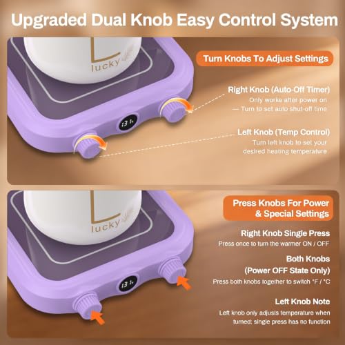 Purple Coffee Mug Warmer & Mug Set with 8 Temp Settings, Auto Shutoff