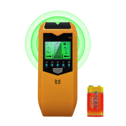 Stud Finder Wall Scanner, 5 in 1 Stud Detector with HD LCD Display for Center and Edge of Wood Metal AC Wire
