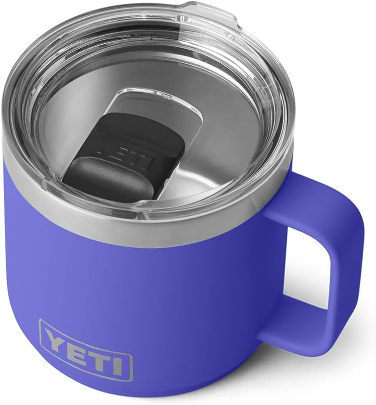 YETI Rambler 14 oz Stackable Mug - Vacuum Insulated Stainless Steel with MagSlider Lid | Durable & Convenient