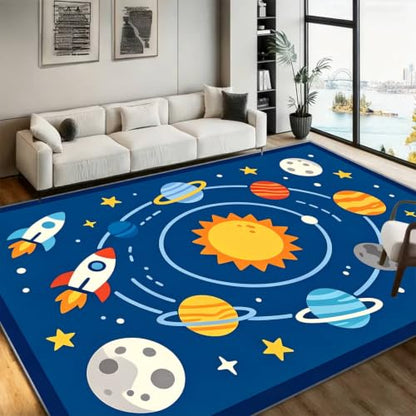 Solar System Space Rug 6x9ft Play Carpet for Kids Learning - Variation of THIS listing