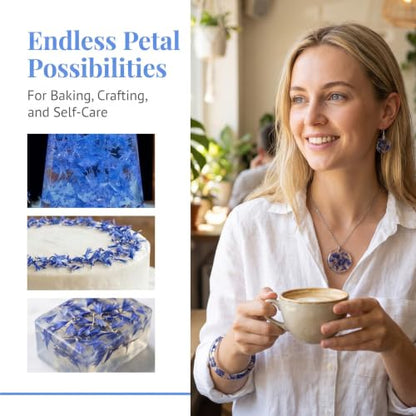 Natural Dried Cornflower Petals for DIY Crafts & Decorations - 5g Blue
