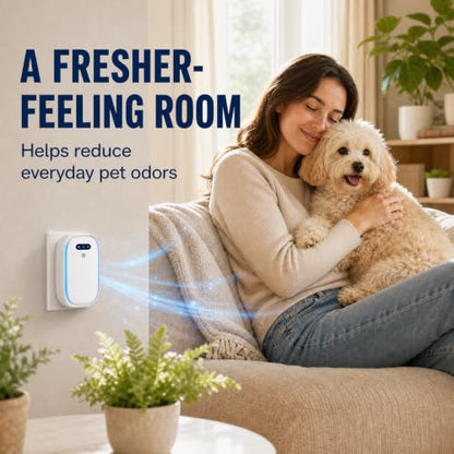White Plug-In Negative Ion Air Purifier 4 Pack - Odor Eliminator & Quiet Home Freshener