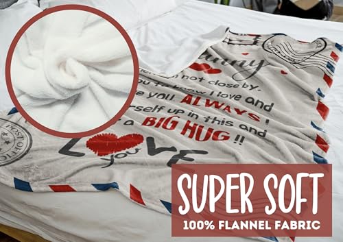 60x80 Inch Grandma Gift Flannel Throw Blanket for Granny - Letter Design