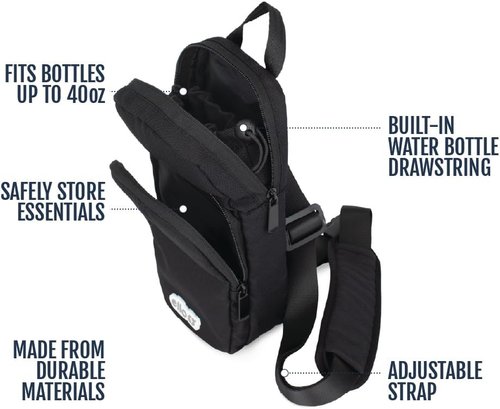 Ello Crossbody Sling Bag - Stylish Water Bottle Carrier for Hands-Free Convenience